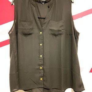 Solid Button Front Pocket Patched Shirt